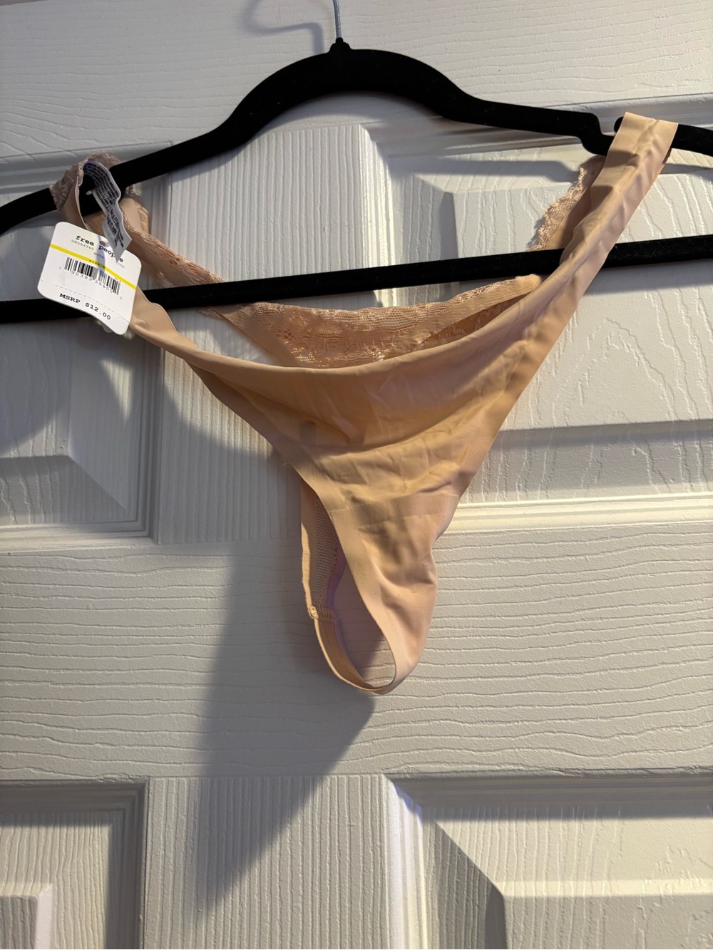 Free people lace back thong NWT XL